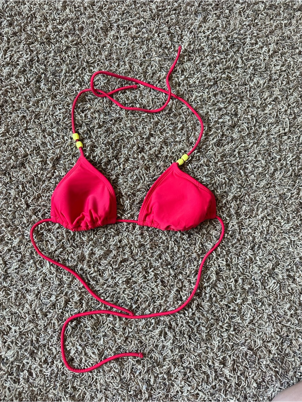 OP Beaded Triangle Bikini Top